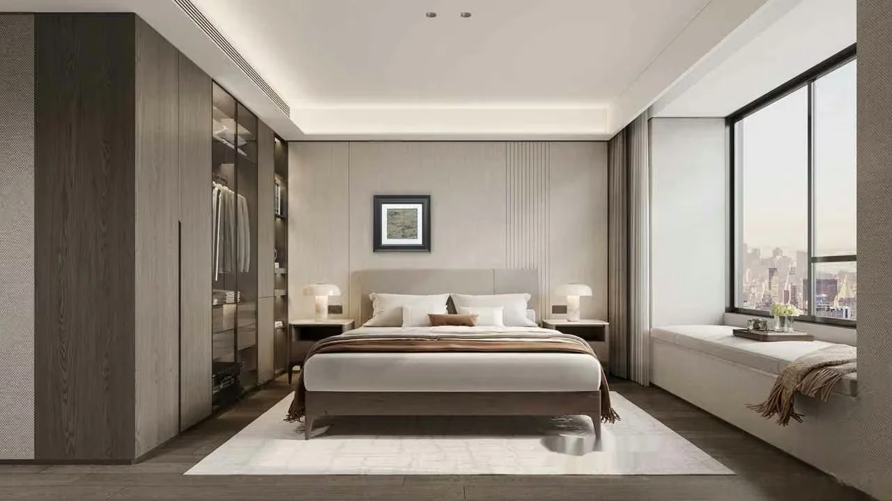 Modern Minimalist Bedroom 3D Model – 23645 – CORONA Render