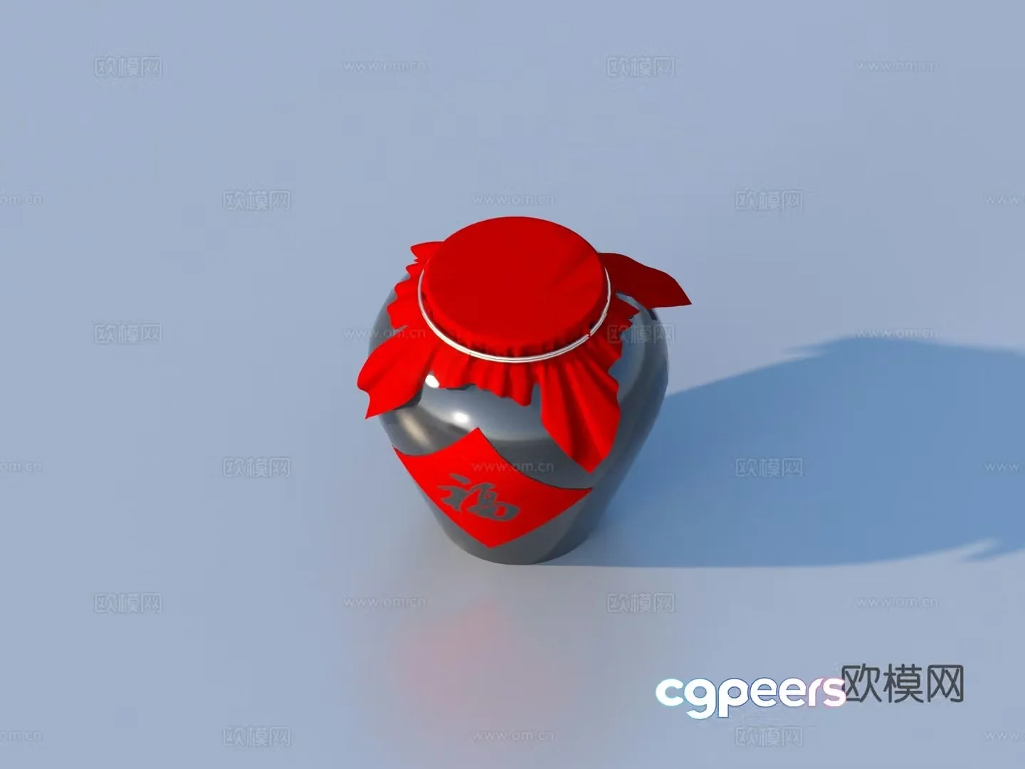 Wine jar clay pot sketch 3d model
