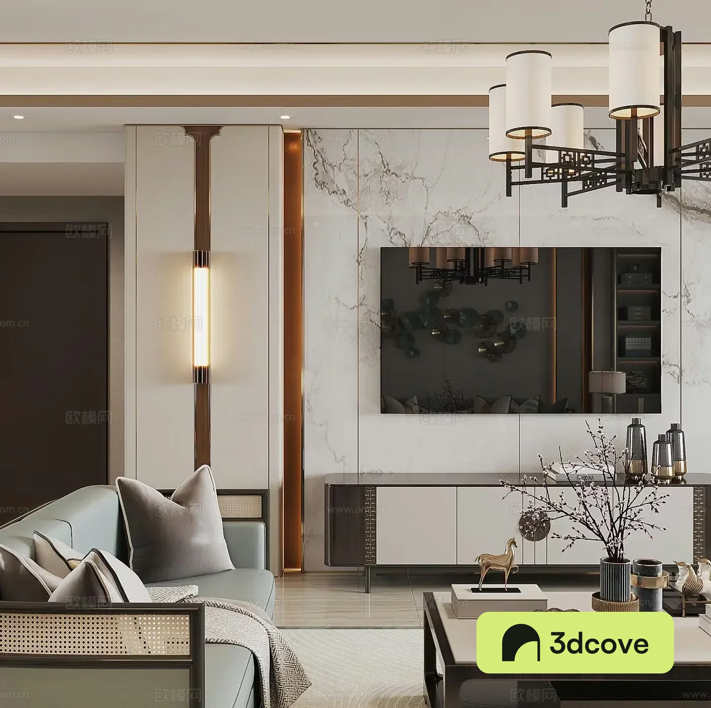 New Chinese style home living room