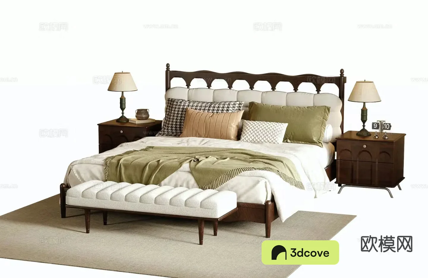 Medieval style double bed