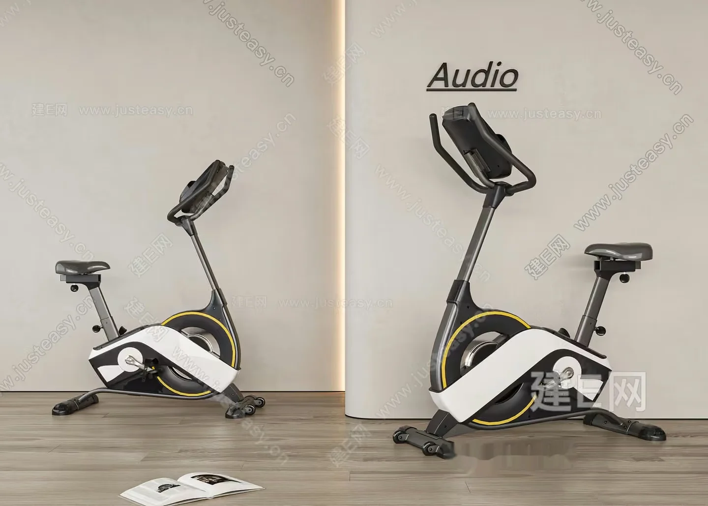 A Stationary Exercise Bike 3D Model – 13322 – VRAY Render