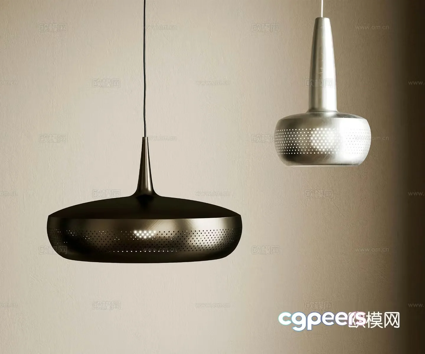 Modern creative chandelier 3d model