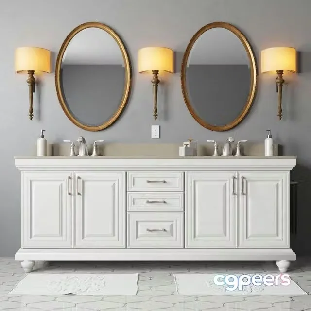 3ds Max Free – Bathroom Furniture Woodmark