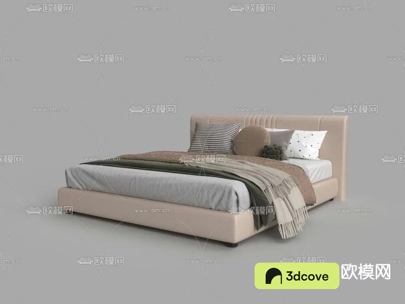 Leather double bed