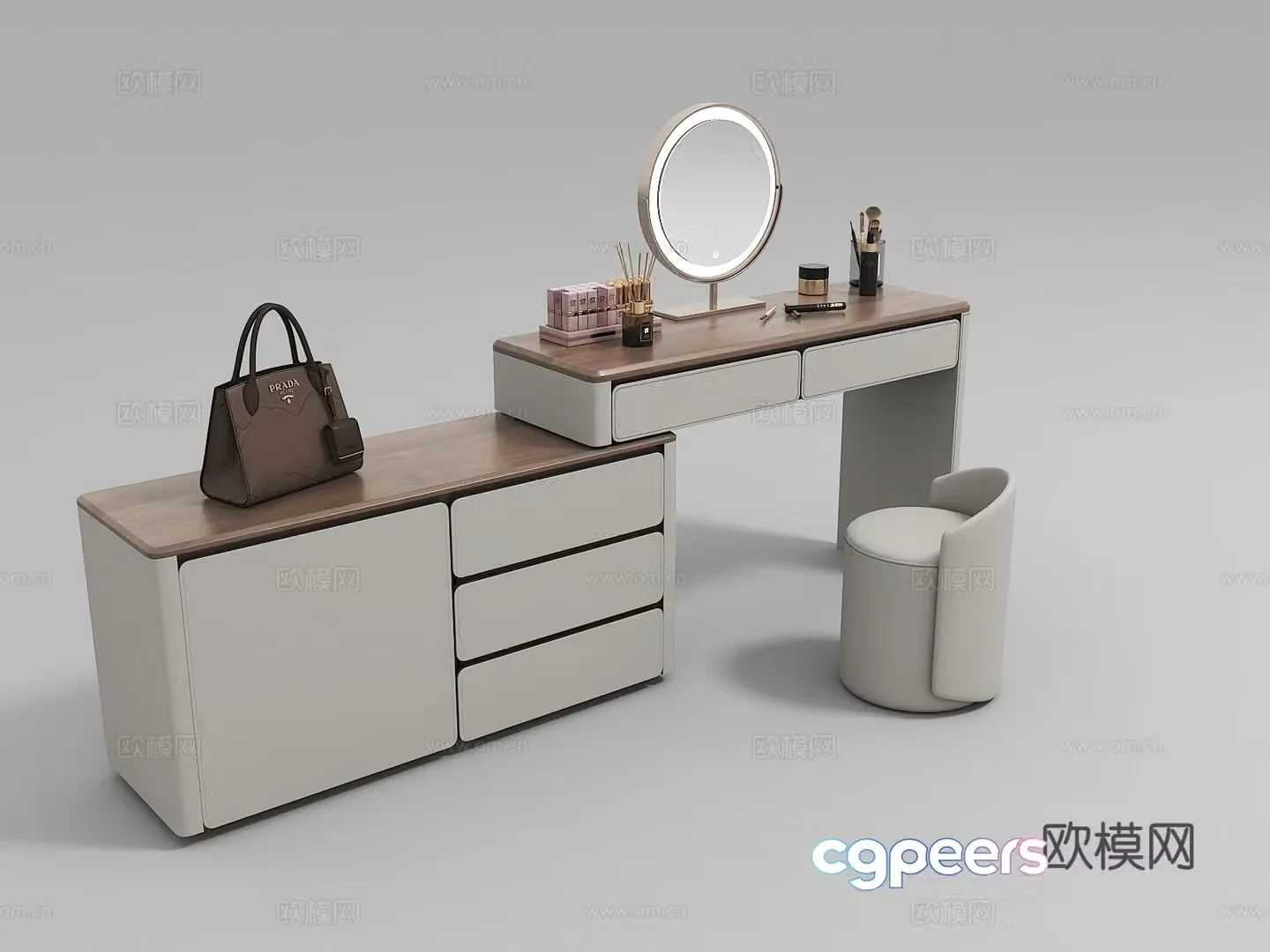 Italian dressing table 3D model