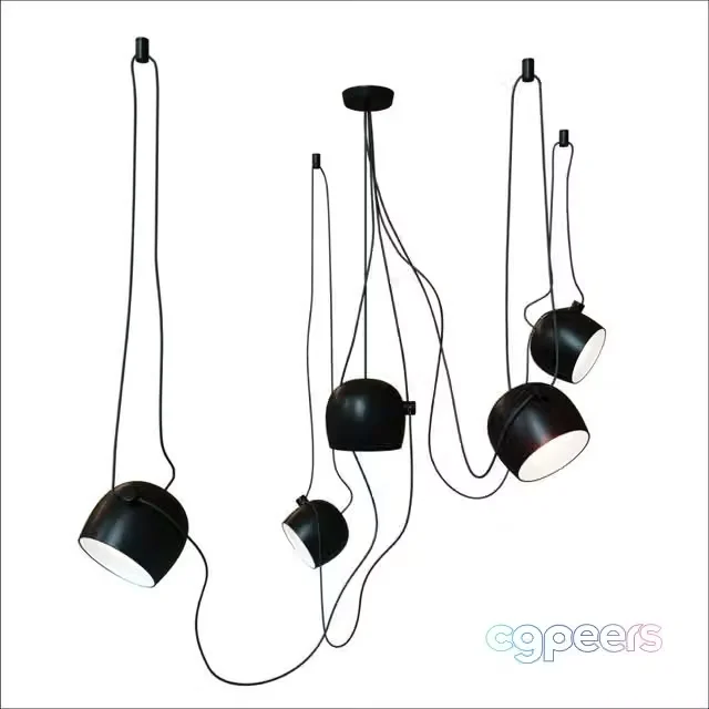 3ds Max Free – Aim 5-Point Pendant Lamp