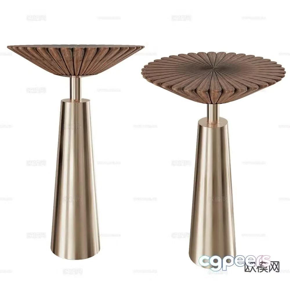 ALMA round table side table angle table 3D model