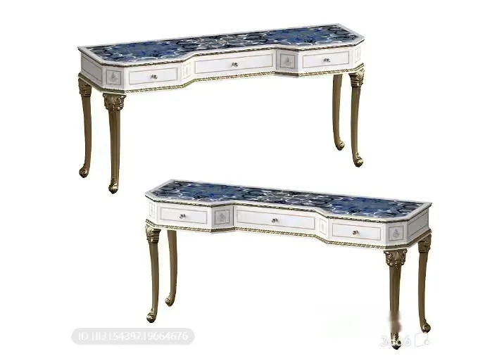 Antique-Style Console Tables 3D Model – 7688 – VRAY Render