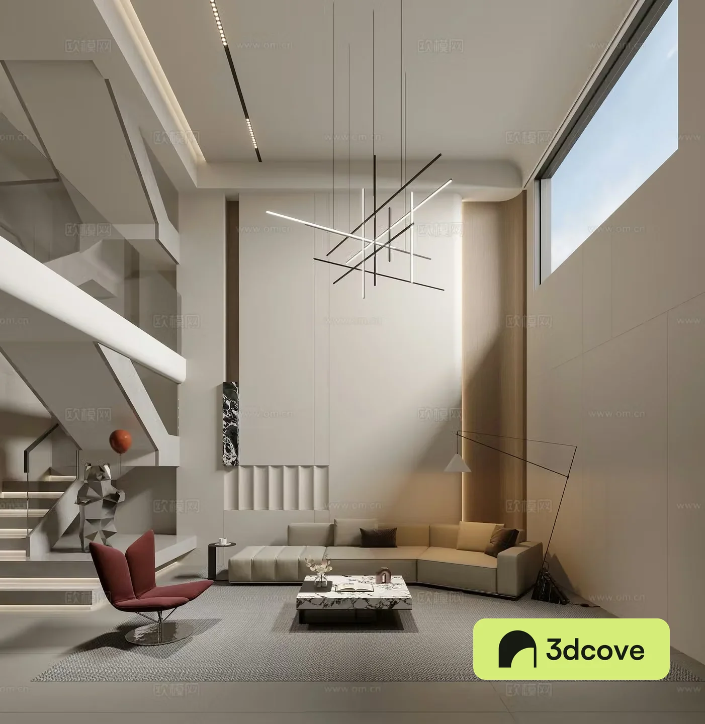 Modern villa living room