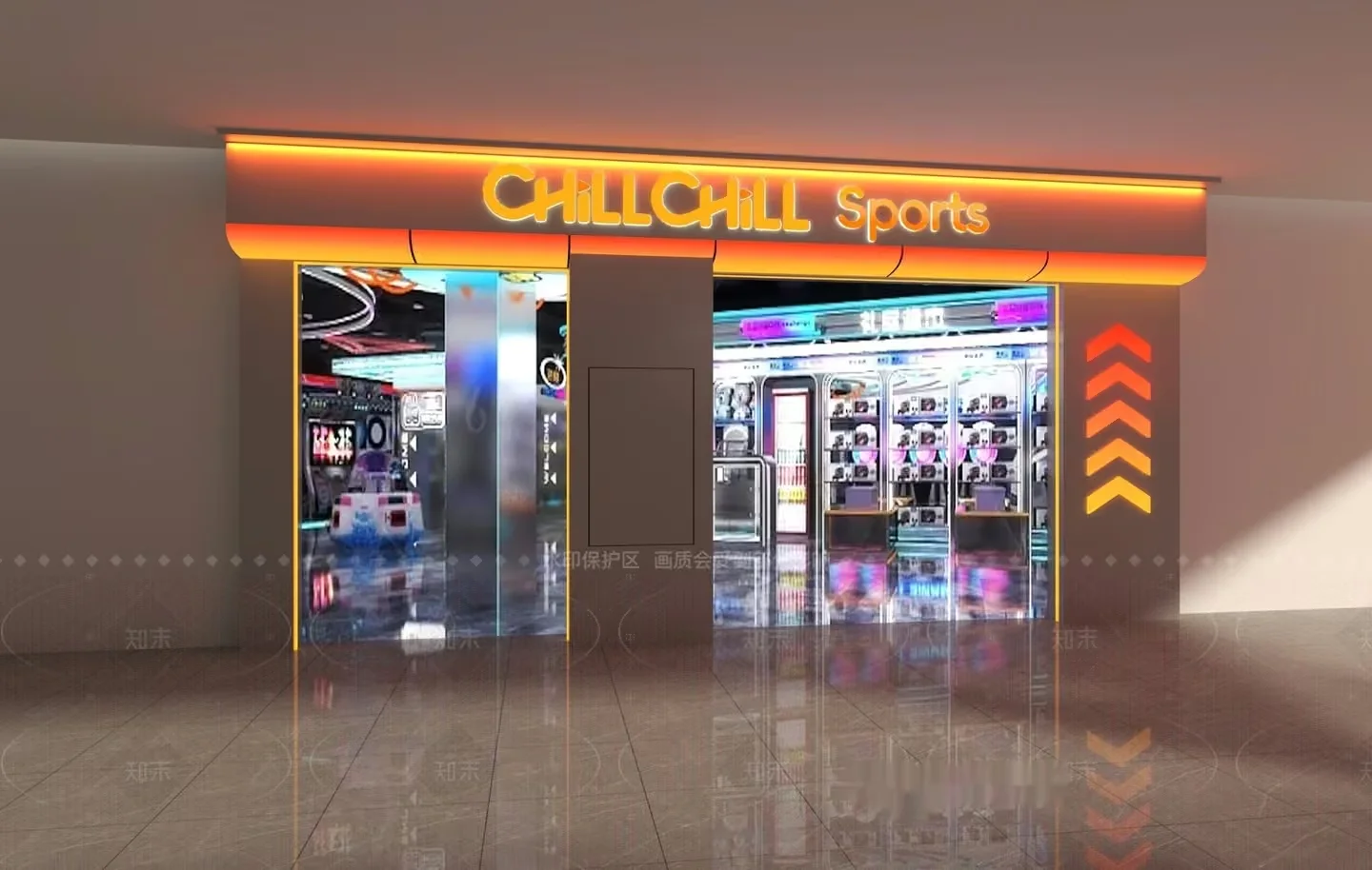 A Storefront With A Sports Theme 3D Model – 11701 – VRAY Render