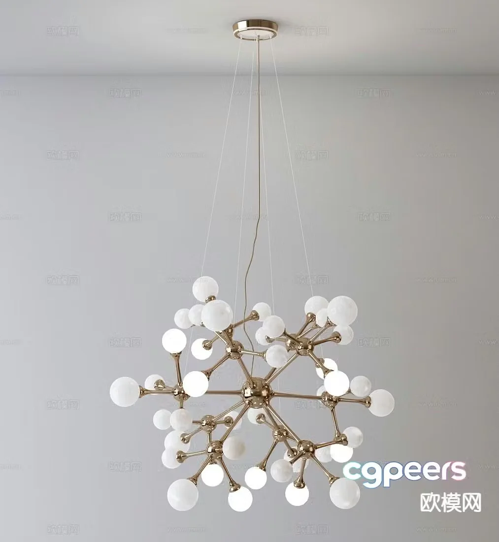 Nordic chandelier 3d model