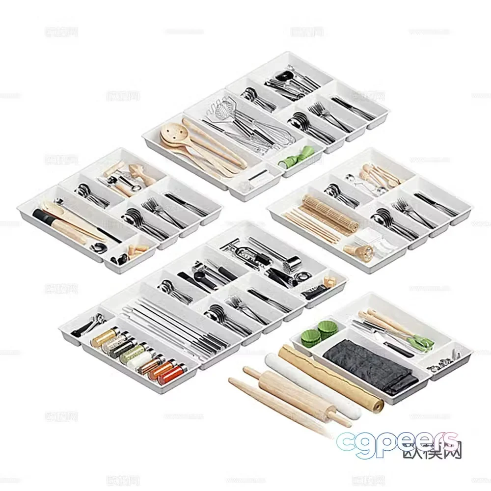 Tableware Kitchen utensils 3d model