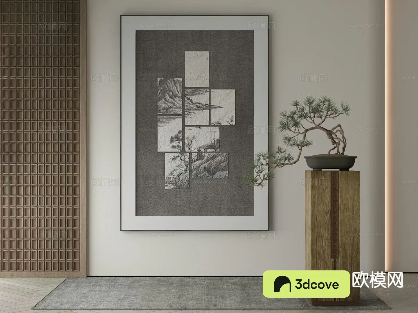 New Chinese style decorative painting abstract hanging painting