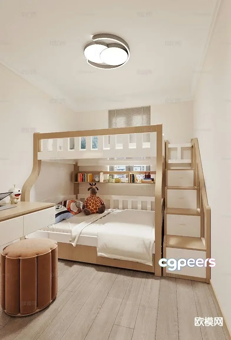 Modern children’s room children’s room 3d model