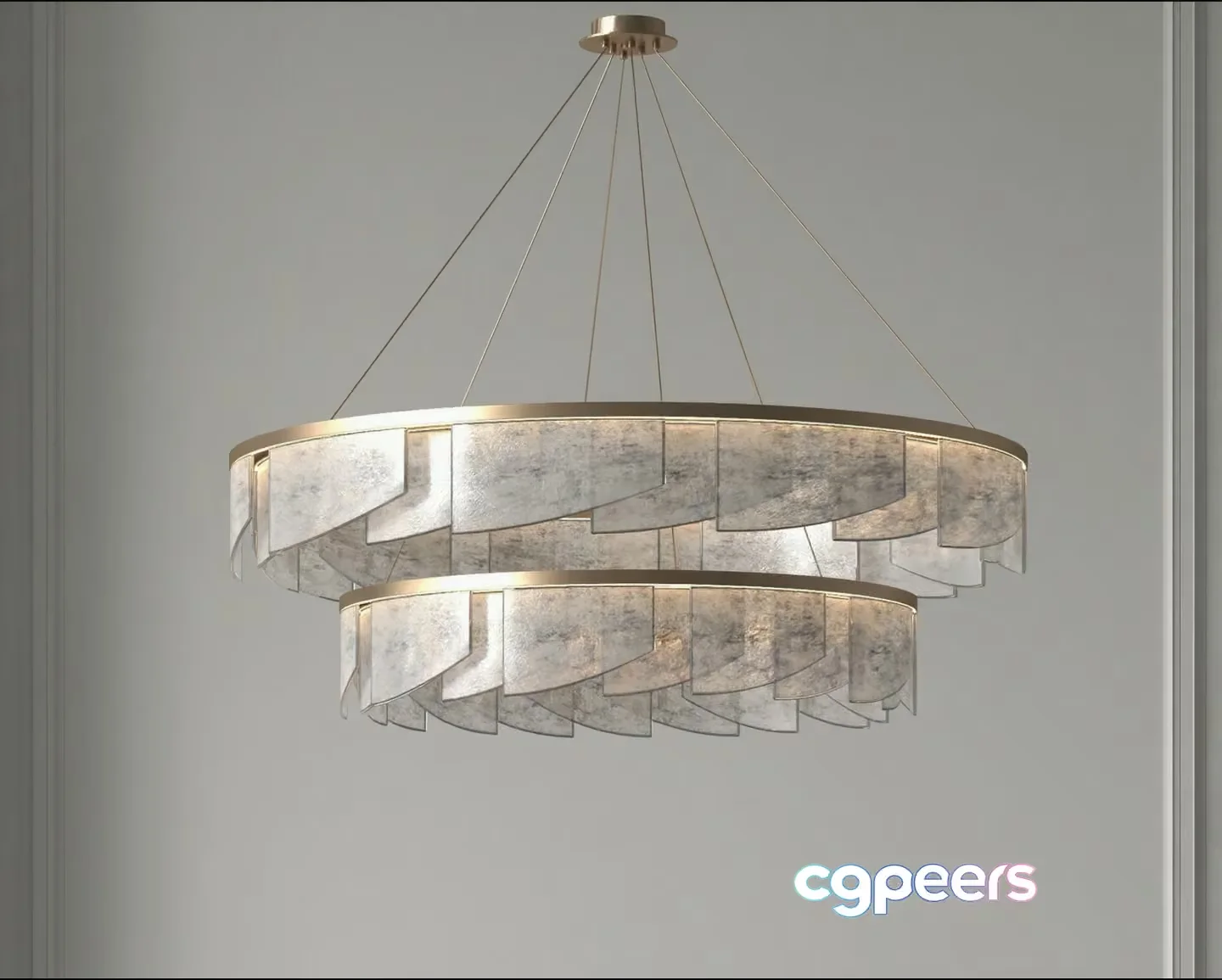 A Chandelier 3D Model – 1813 – VRAY Render