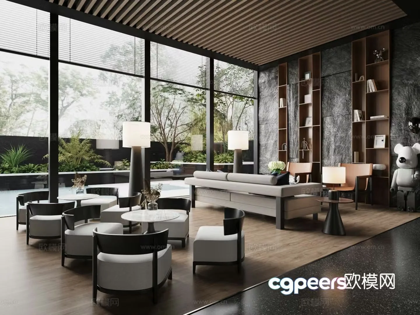 Modern Sales Office Sales Office Negotiation Office 3D Model