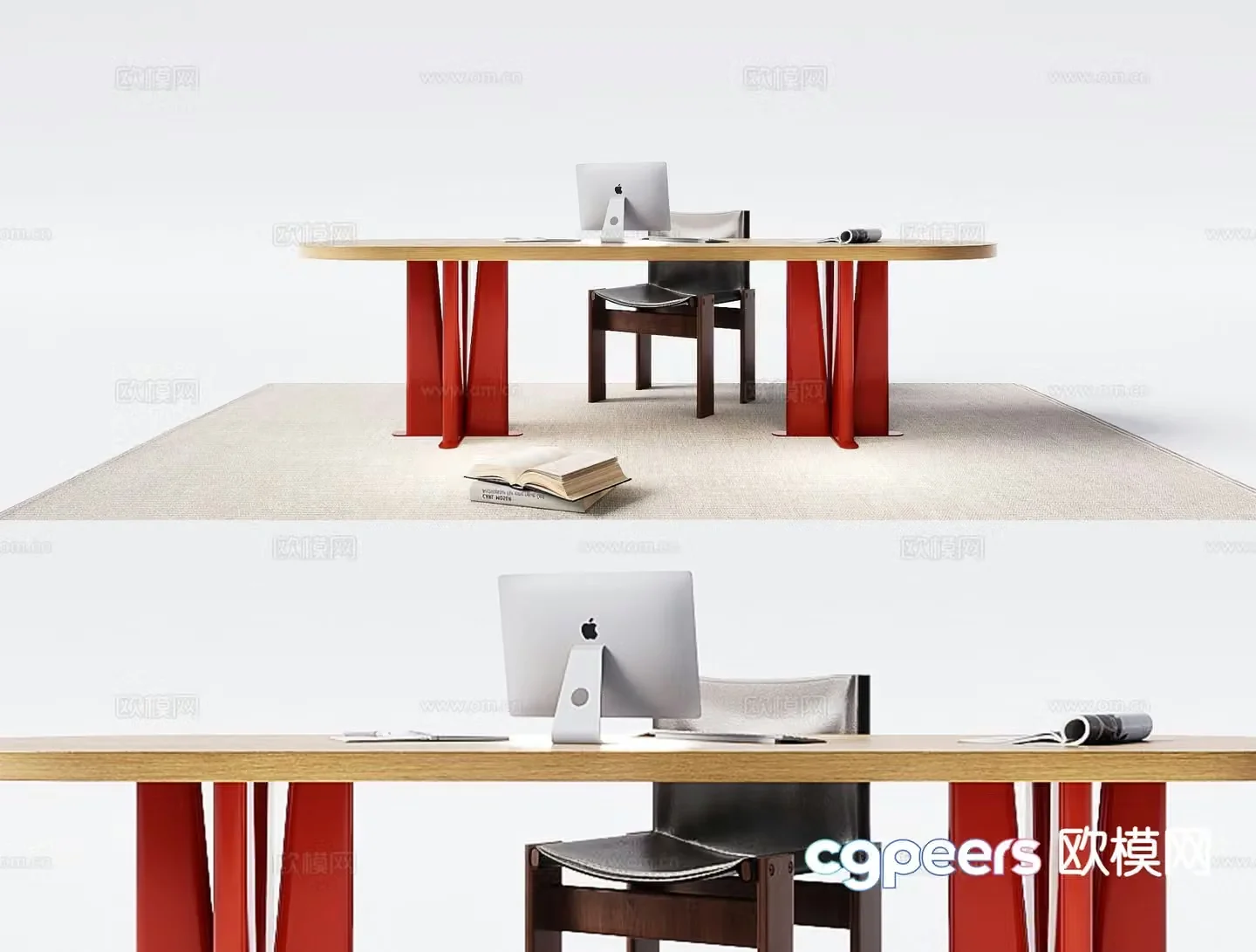 Modern desk chair 3d model