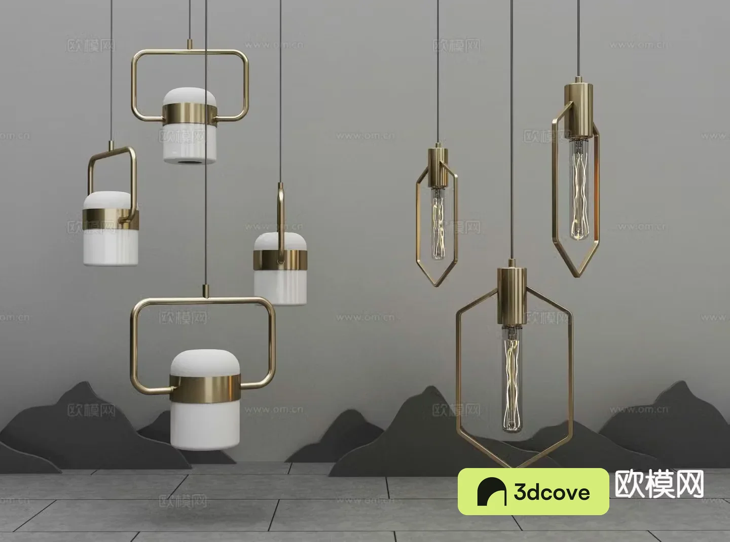 Light luxury bedside chandelier
