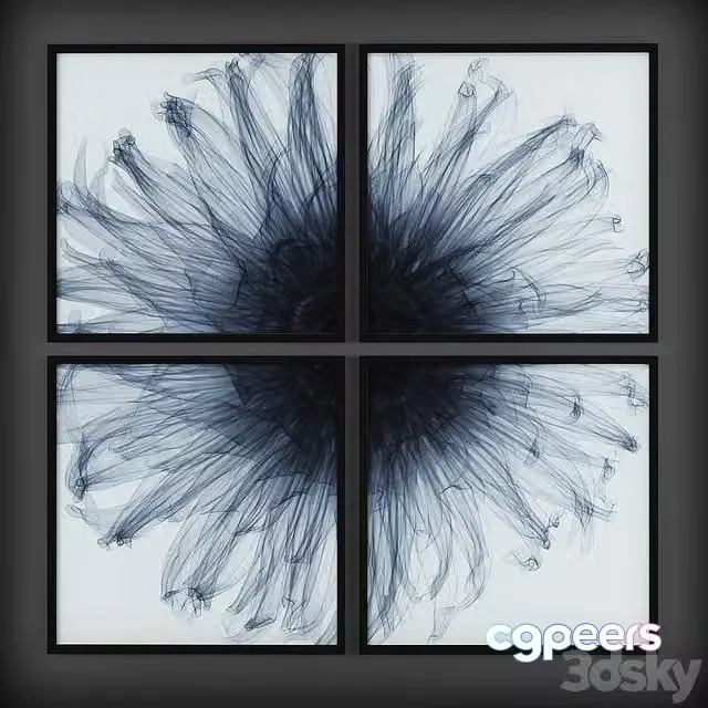 3ds Max Free – Kartiny128 (Collection of paintings in a contemporary style)