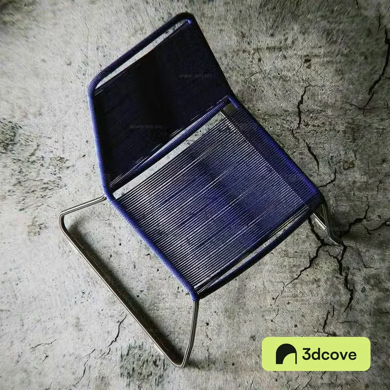 Modern and extremely simple chair rattan single chair minimalist dining chair industrial style single chair woven chair