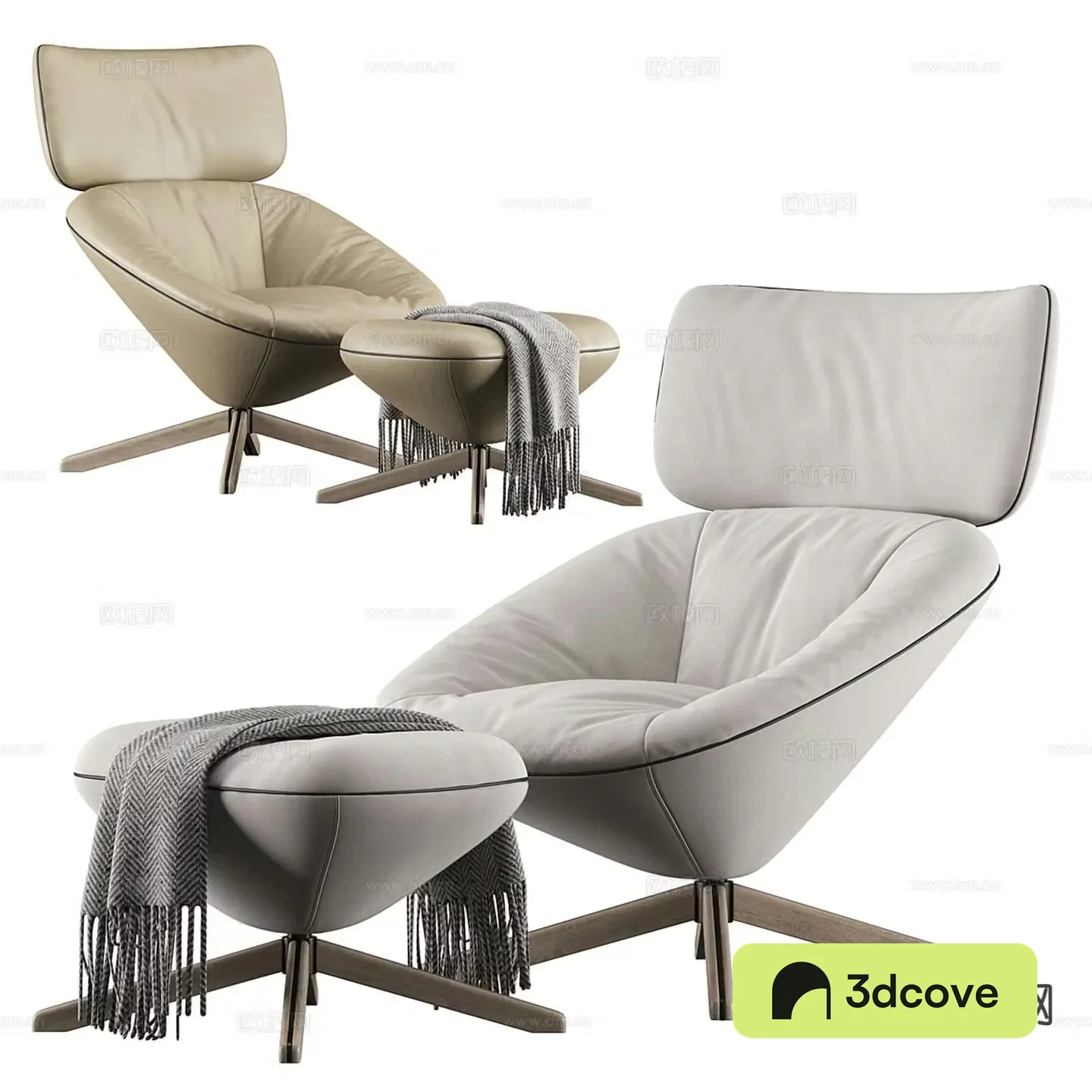 modern chair leisure chair footrest