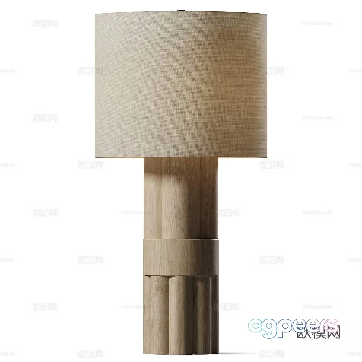 New Chinese style Wasabi desk lamp 3D model