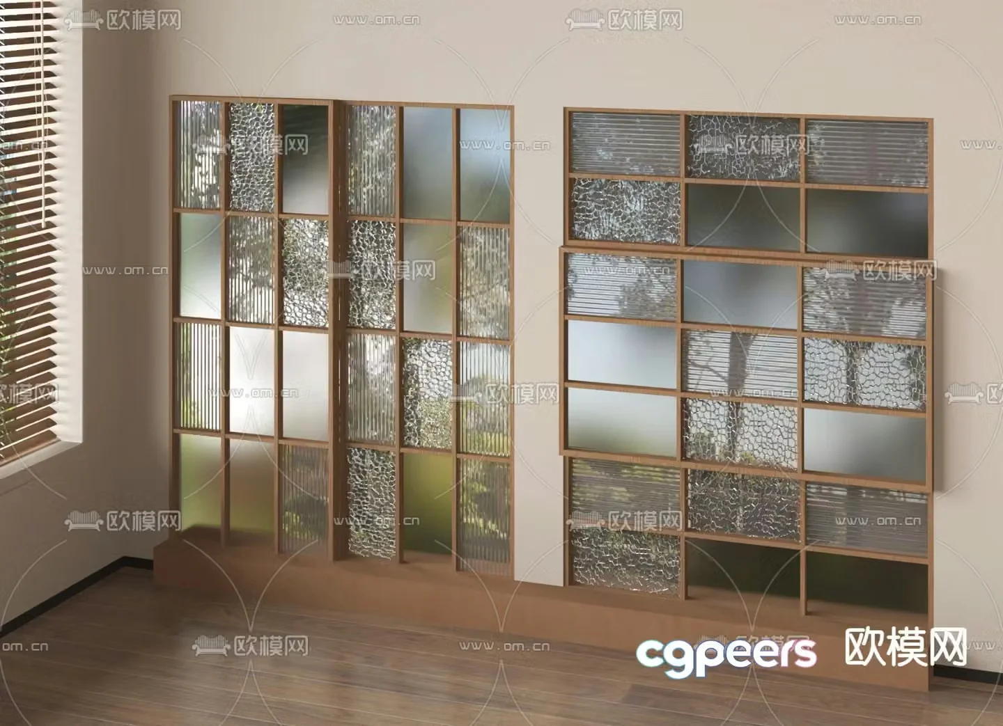 Modern Art Glass Changhong Glass 3D Model