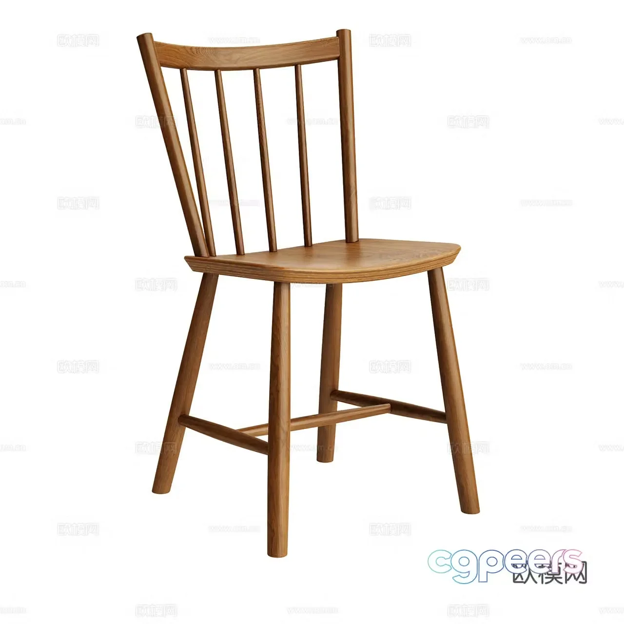 Hay J41 Classic Single Chair Nordic Single Chair Dining Chair Wooden Chair Book Chair Tea Chair 3D Model