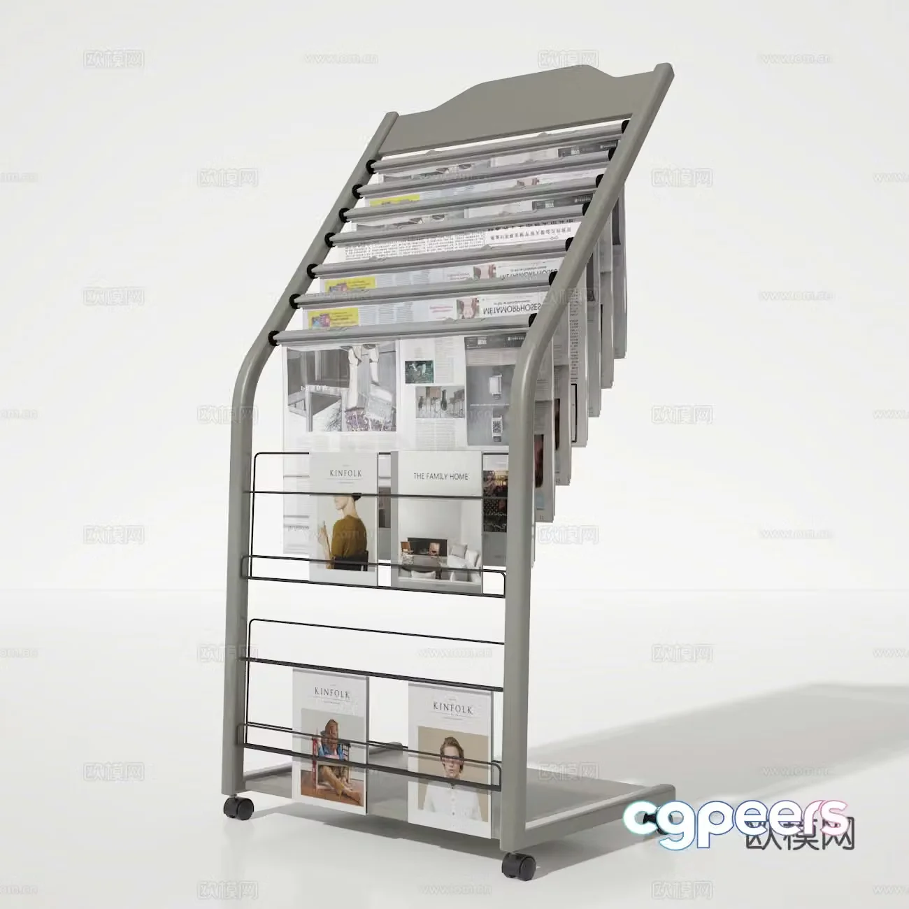 Newspaper stand 3d model