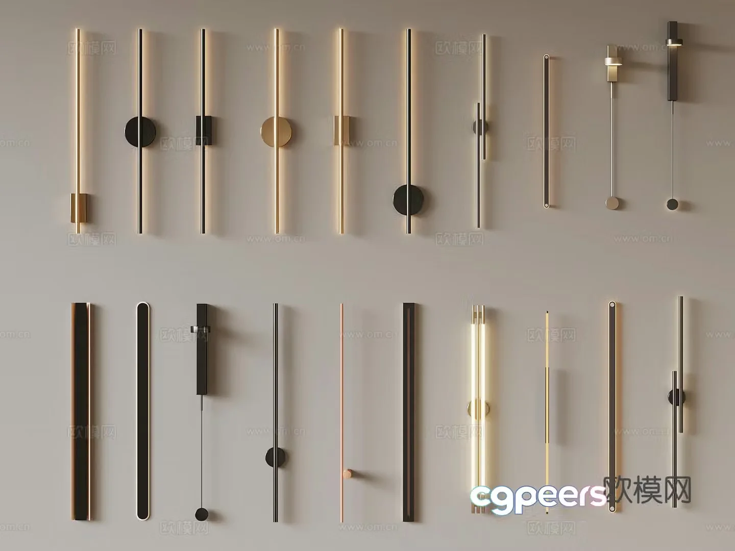 Modern wall lamp 3d model
