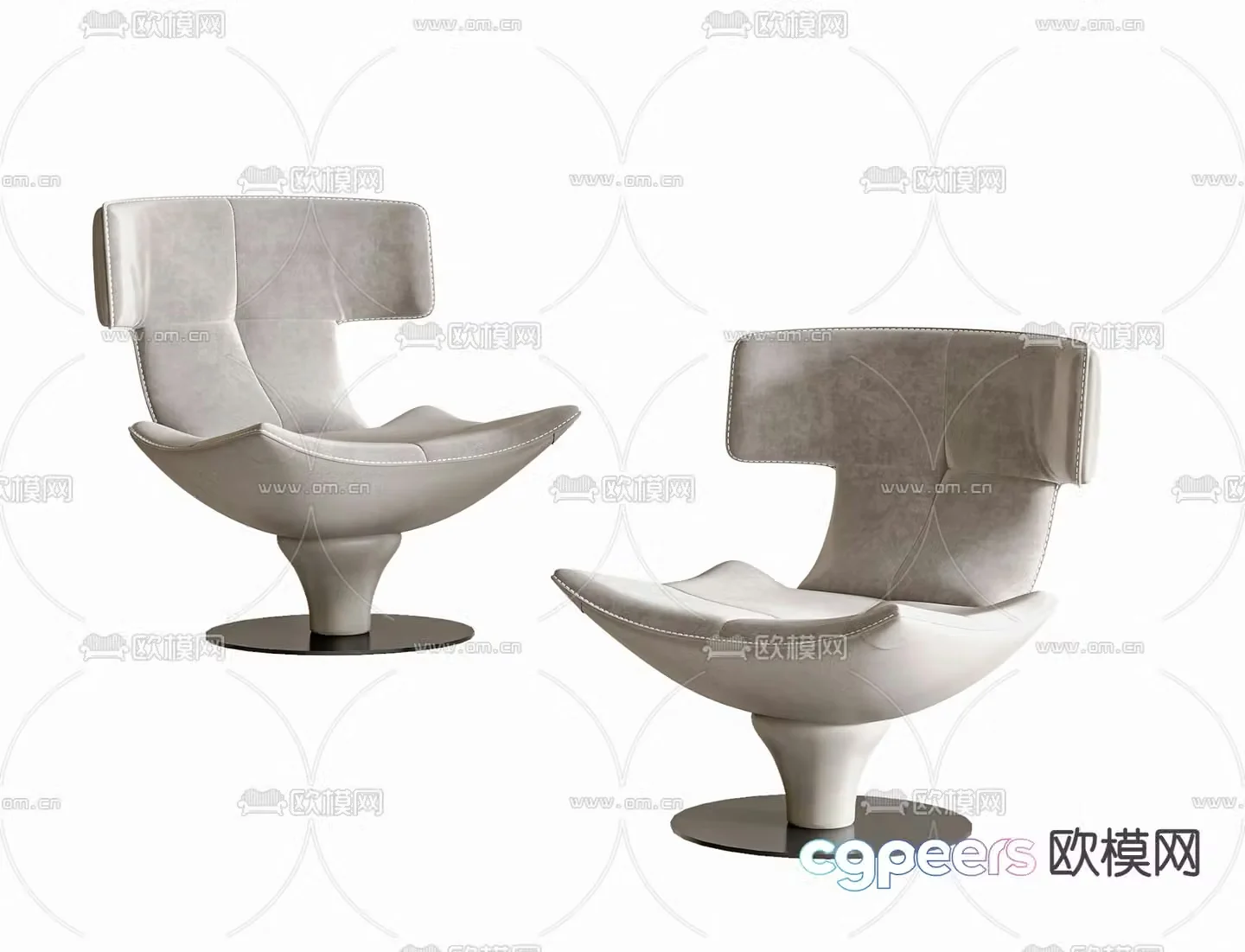 Creative leisure chair 3d model