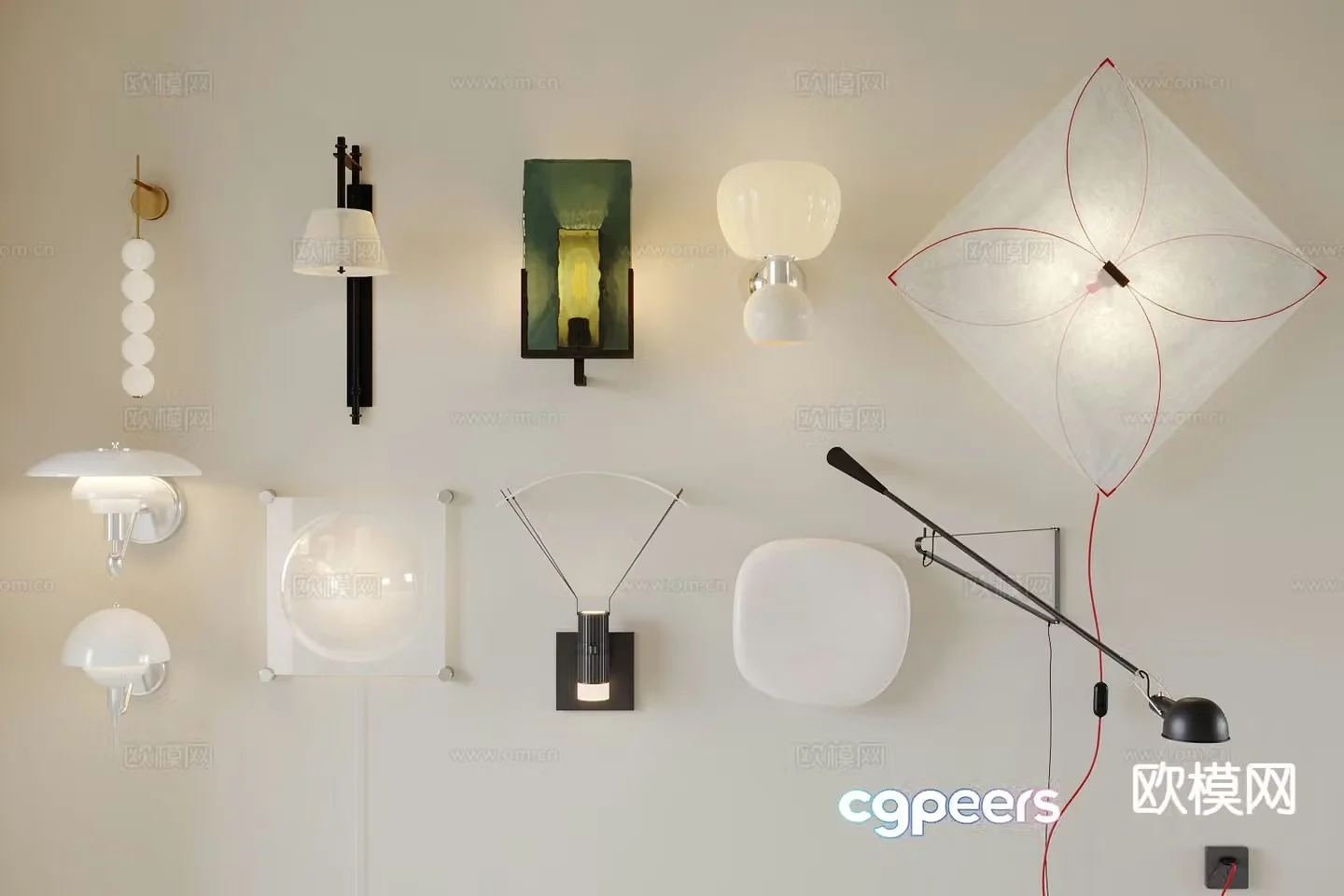 Modern wall lamp 3d model