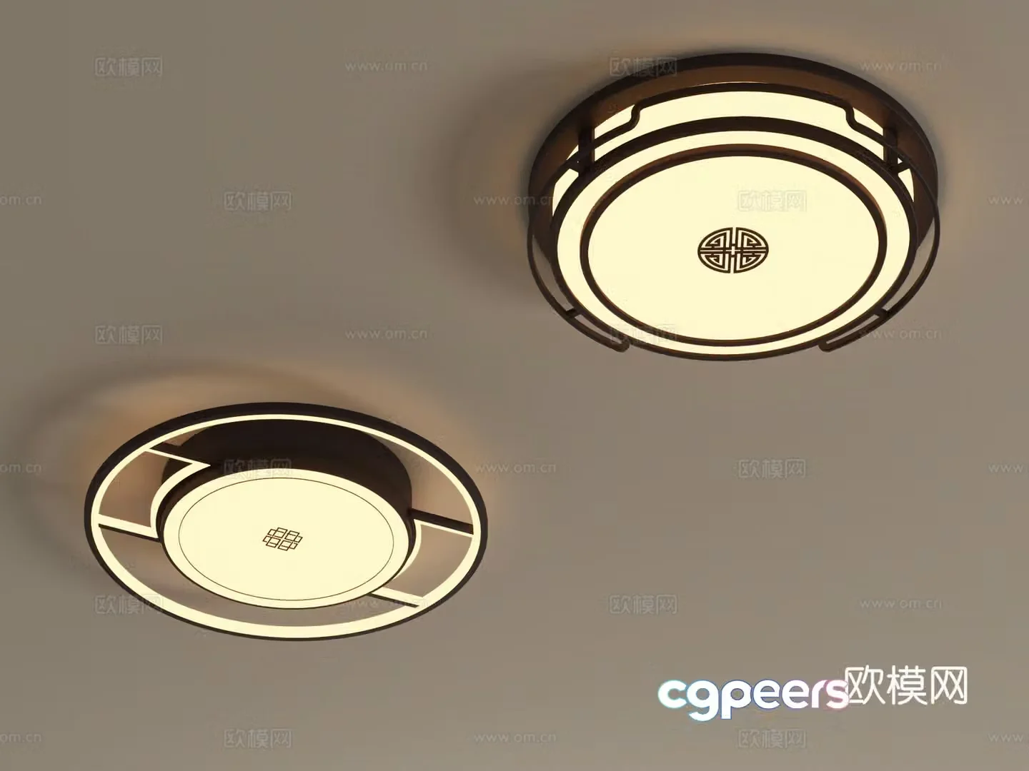 Ceiling lamp Middle style ceiling lamp Chandelier 3d model