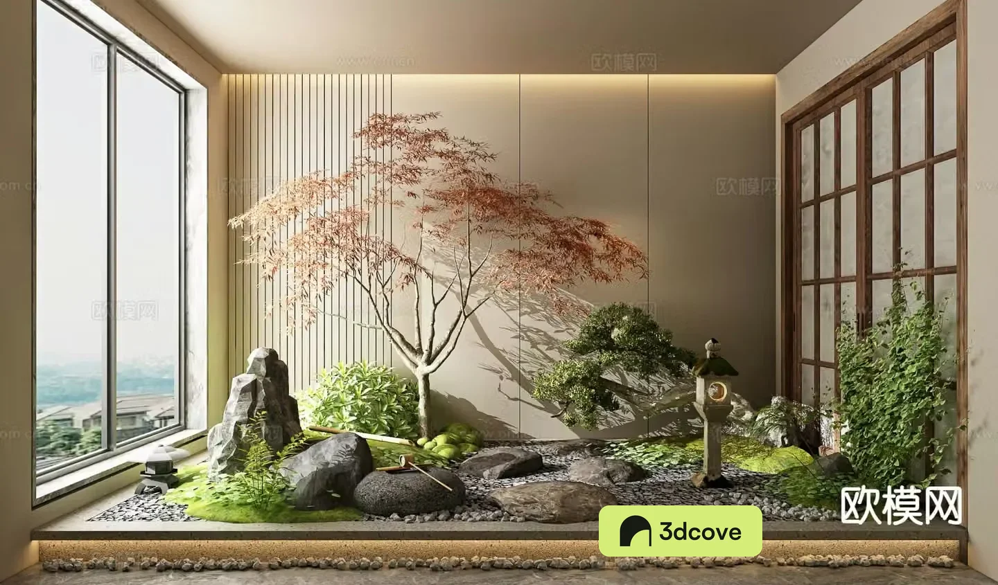 Japanese style landscaping