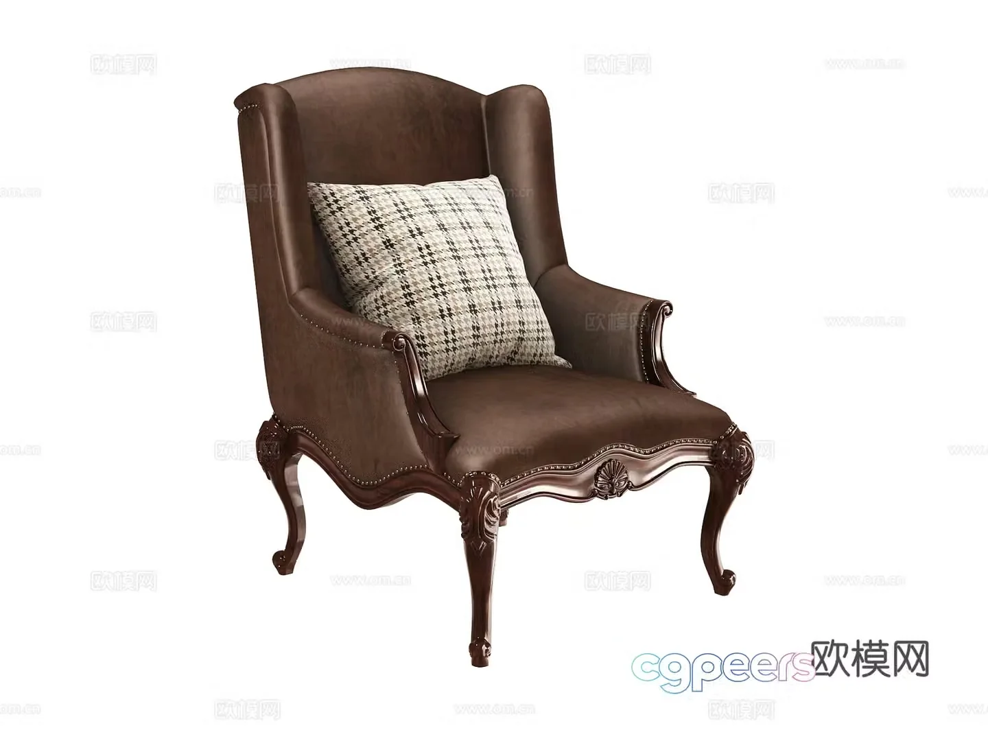 American leisure chair sofa chair 3d model