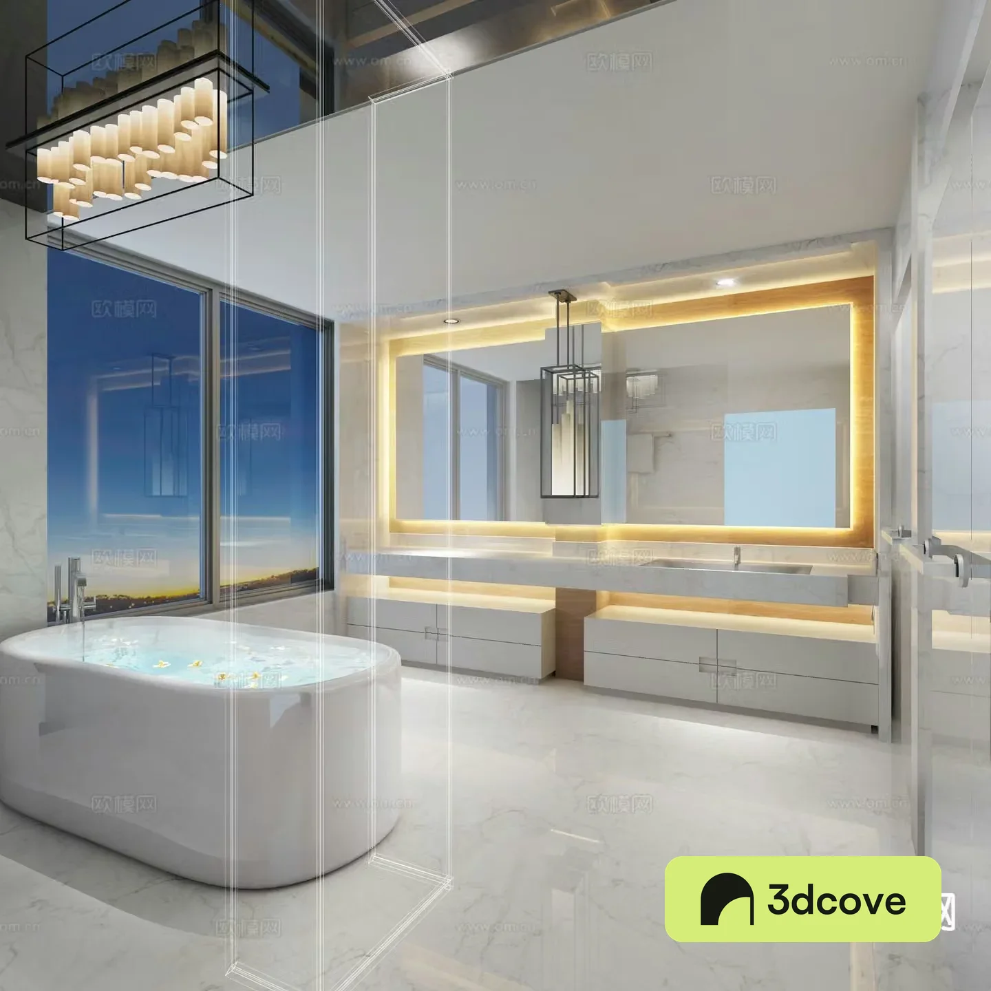 Modern villa bathroom master bathroom