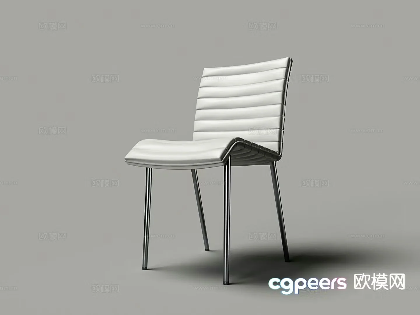 Modern chair dining chair single chair 3d model