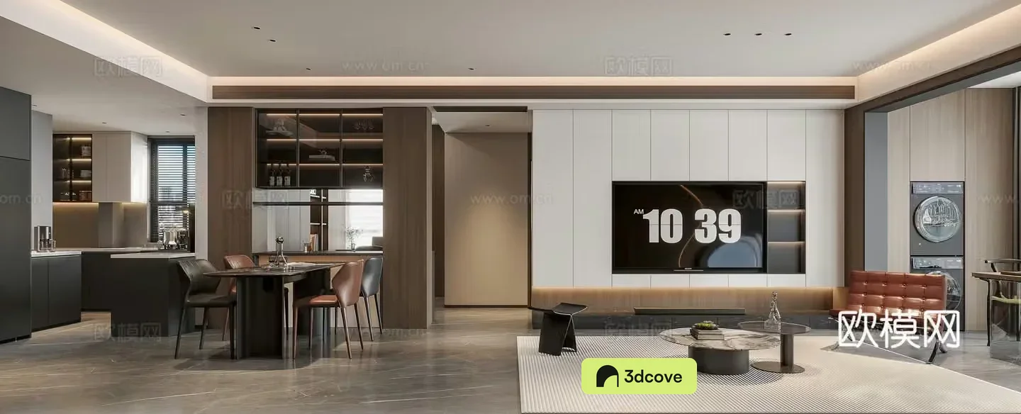 Modern Italian high-end grey living room