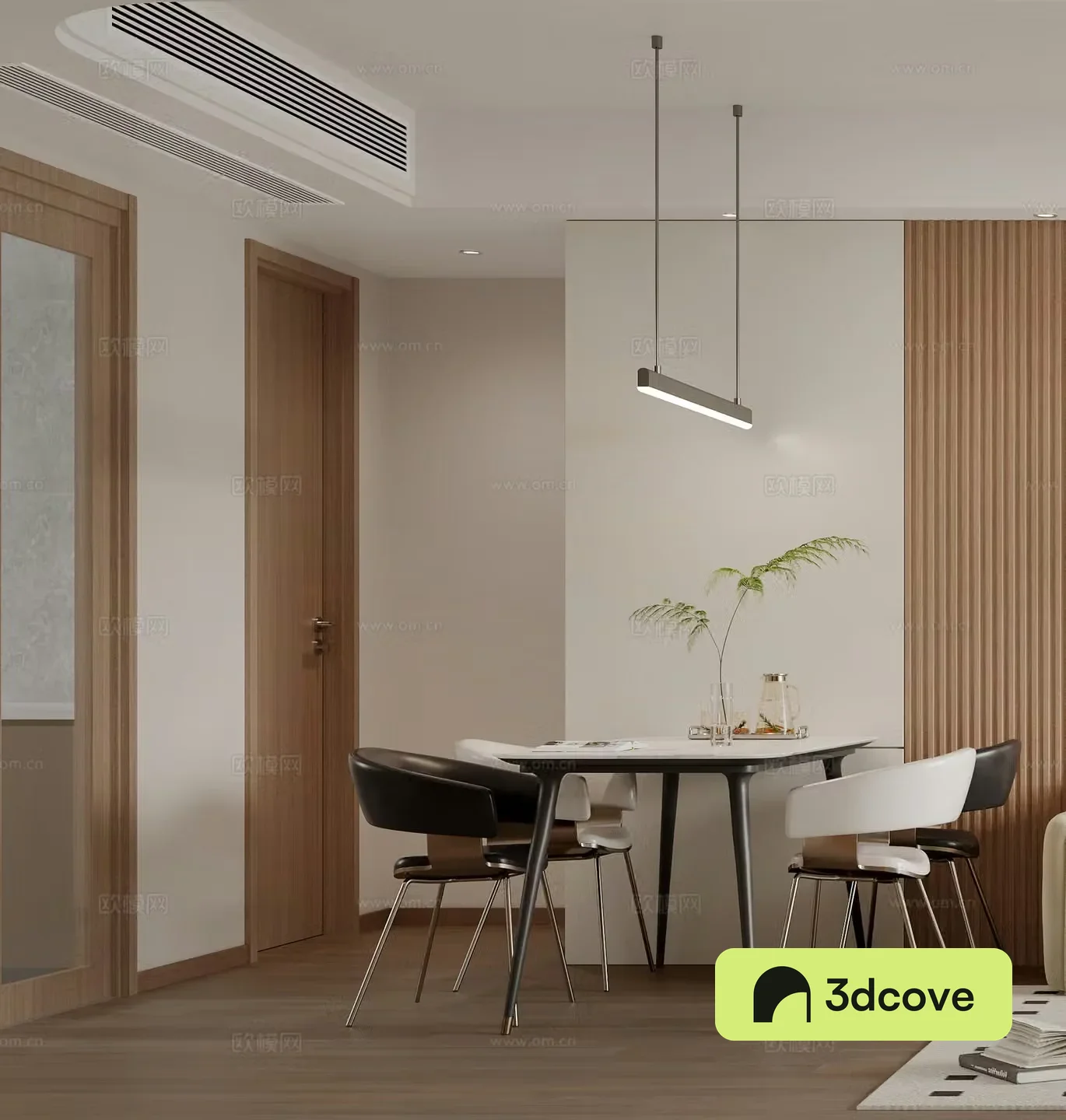 Modern restaurant Simple restaurant Modern living restaurant Chandelier Log style G641