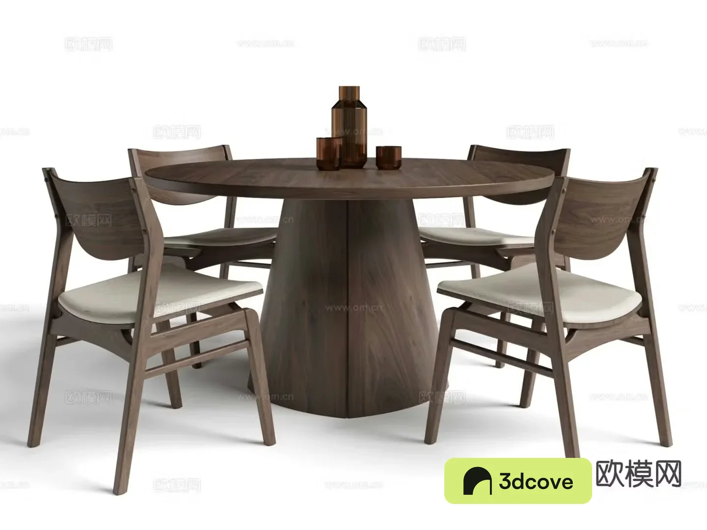 New Chinese style dining table and chairs round dining table and chairs