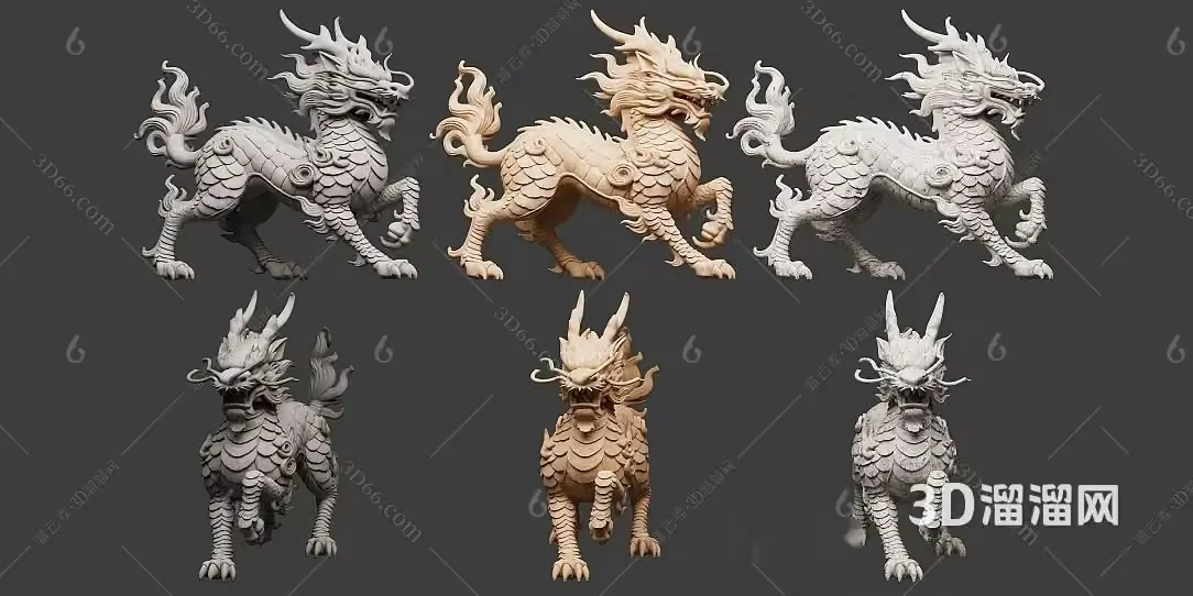 A 3D Model Of A Dragon 3D Model – 3403 – VRAY Render