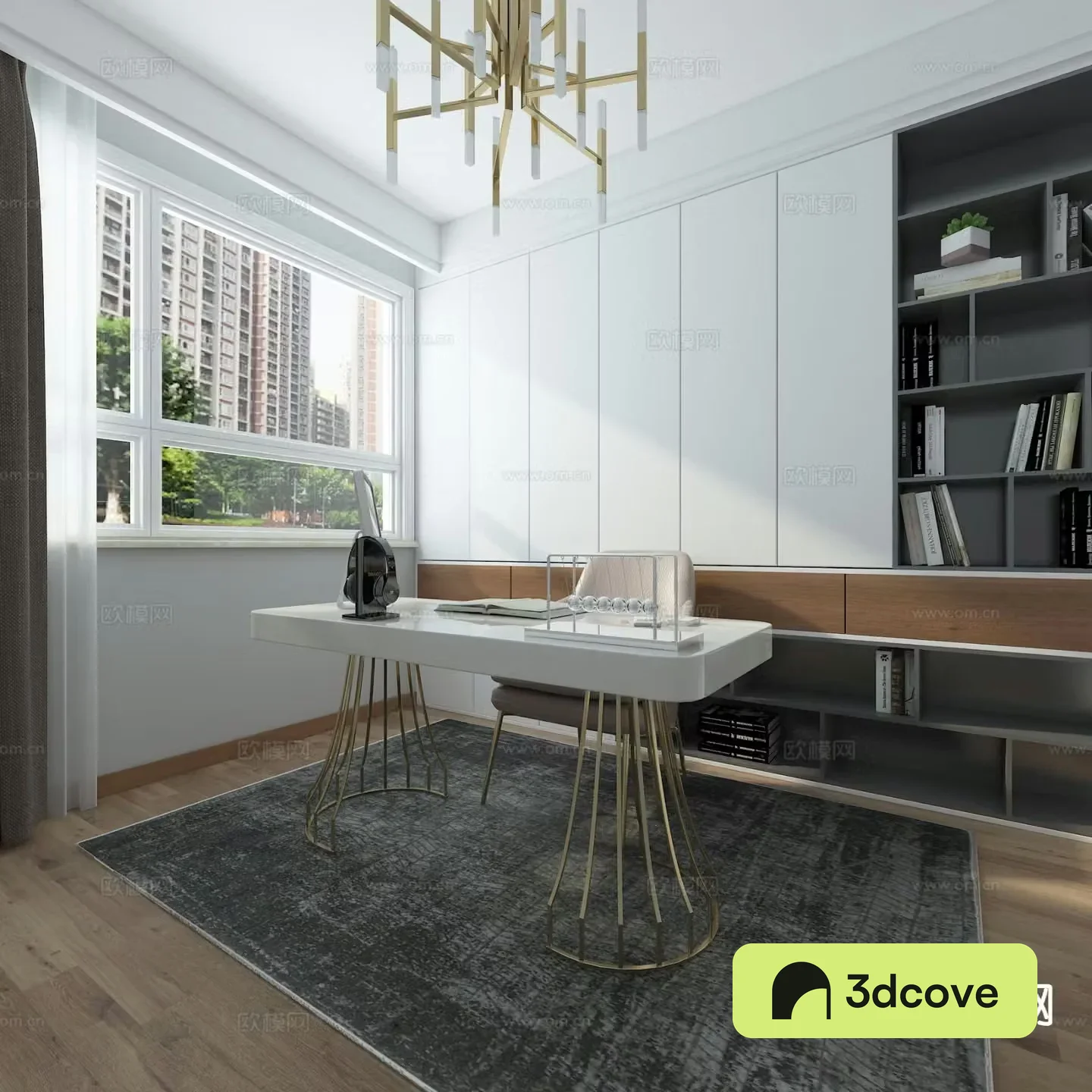 Modern study room