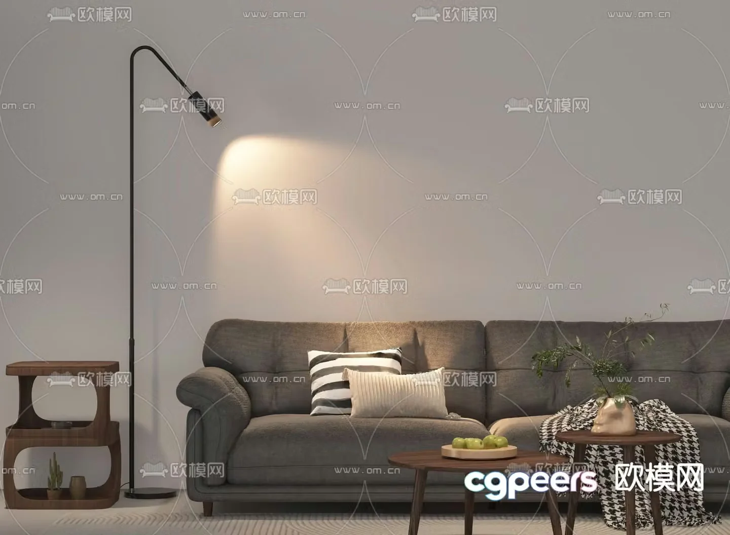 Art floor lamp 3d model