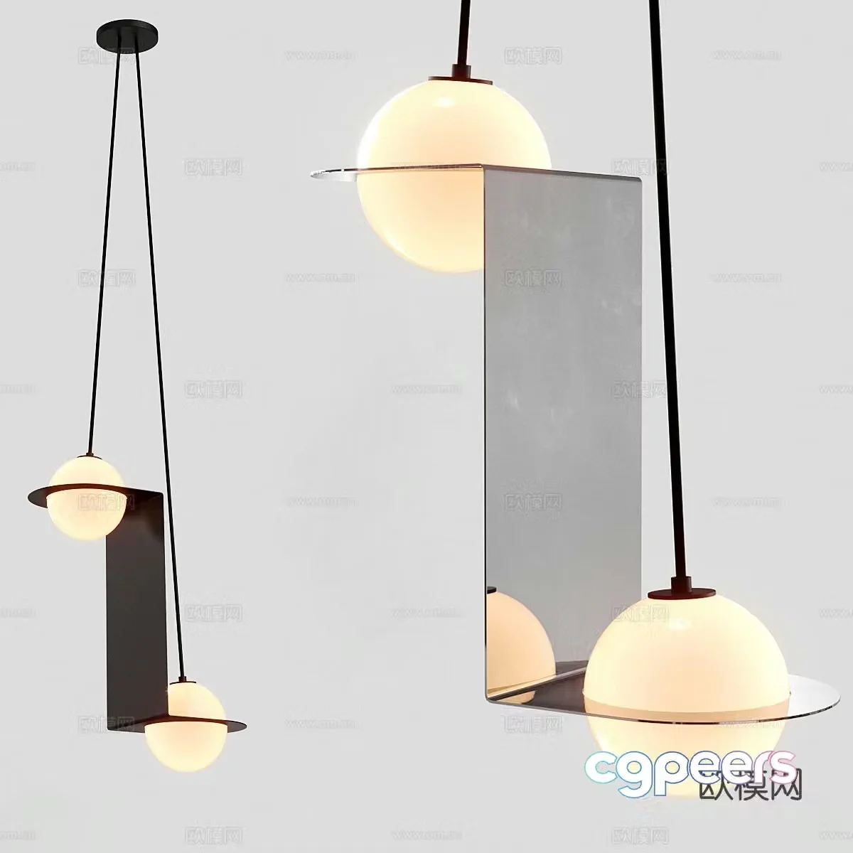 Creative chandelier art chandelier 3d model