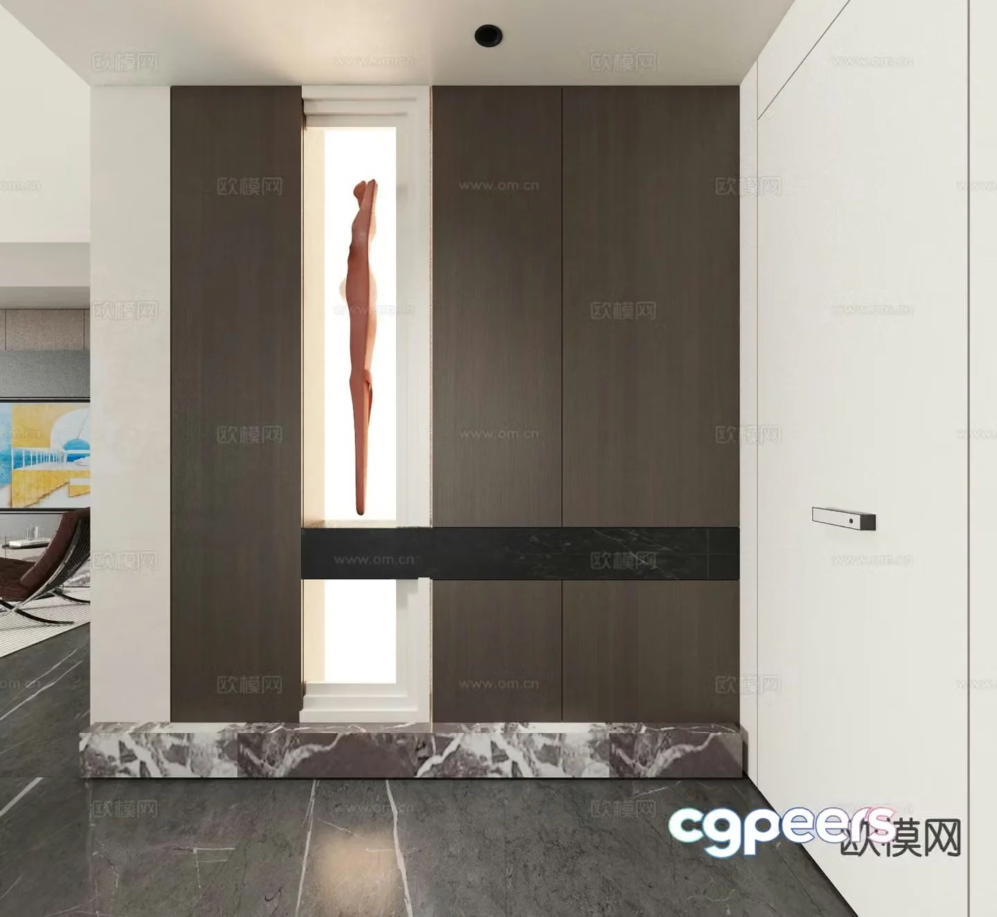 Entrance shoe cabinet Entry shoe cabinet 3D model