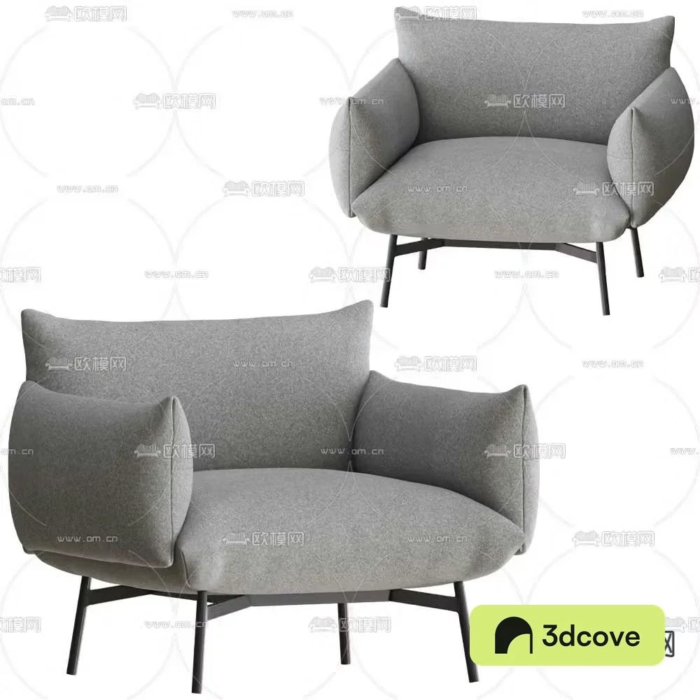 Modern single sofa