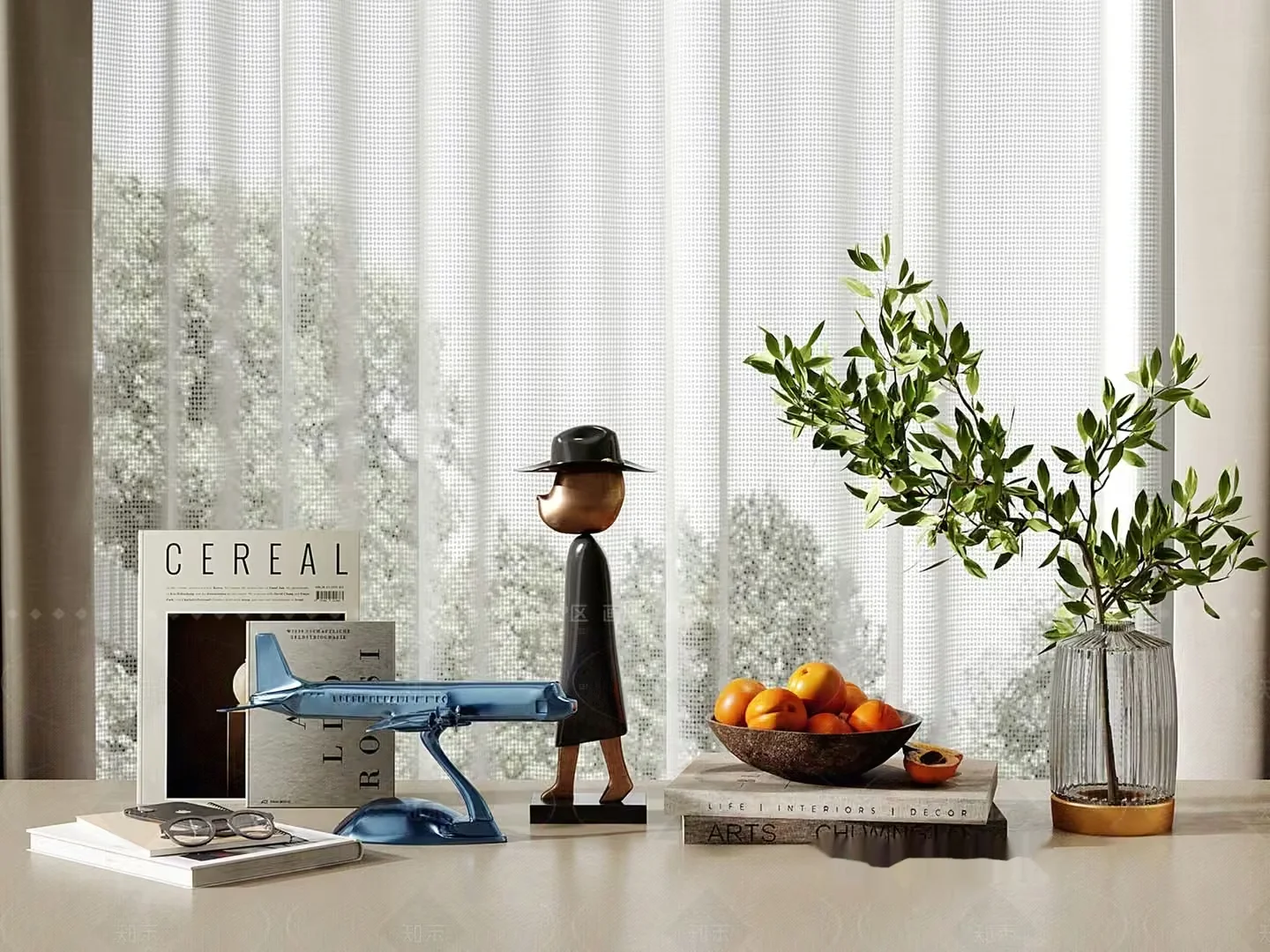 Modern Home Decor 3D Model – 8260 – VRAY Render