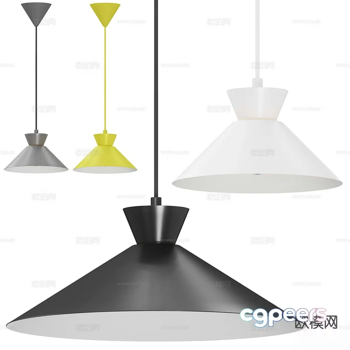 Modern chandelier dining room chandelier 3d model