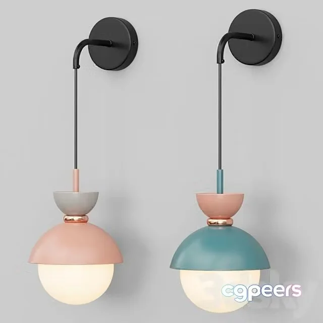 3ds Max Free – Wall lamp POMPON WALL Lampatron