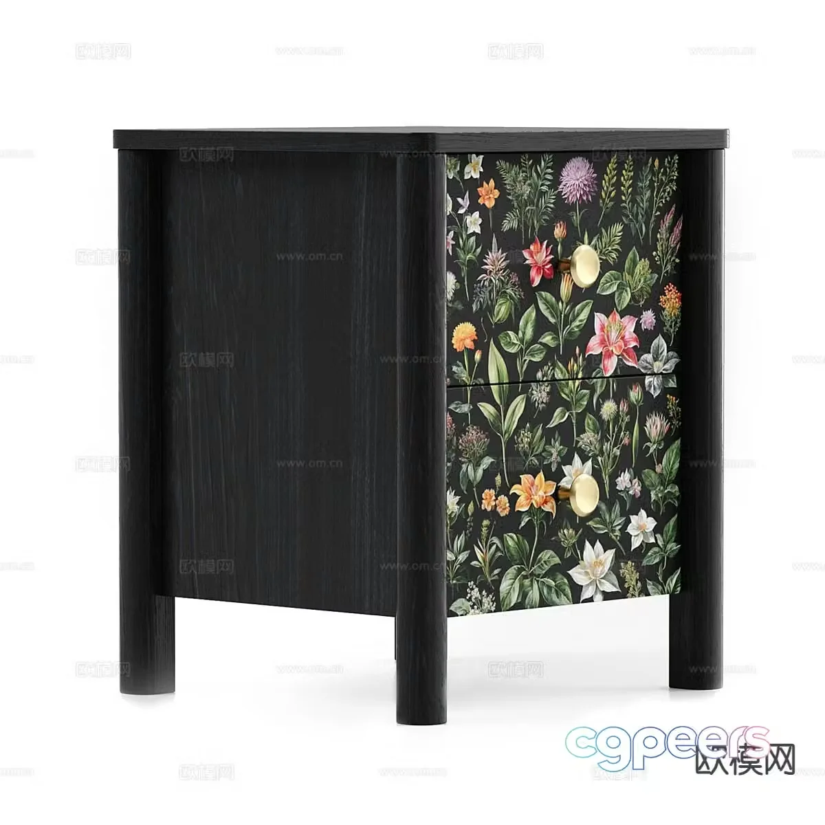 Nordic bedside table 3d model